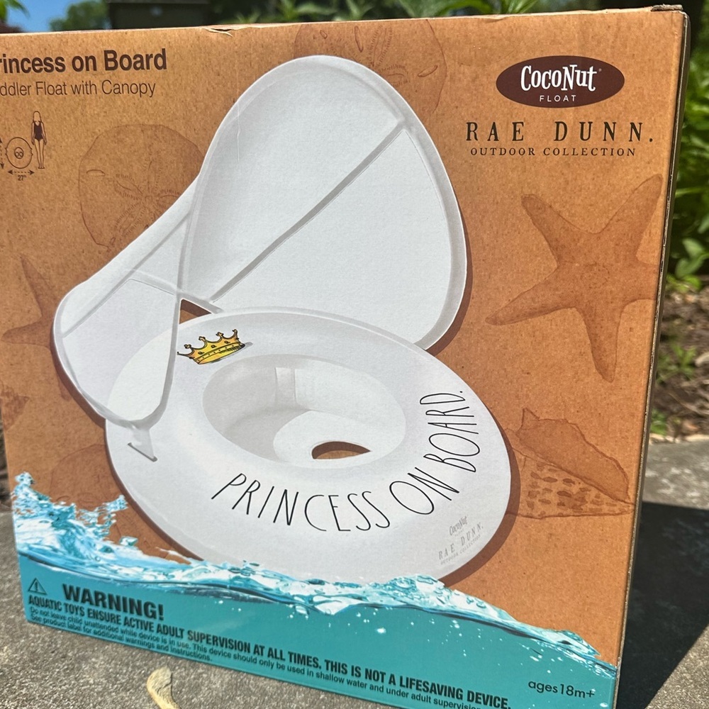 Rae Dunn‎ Splish Splash Toddler Float with Canopy NIB